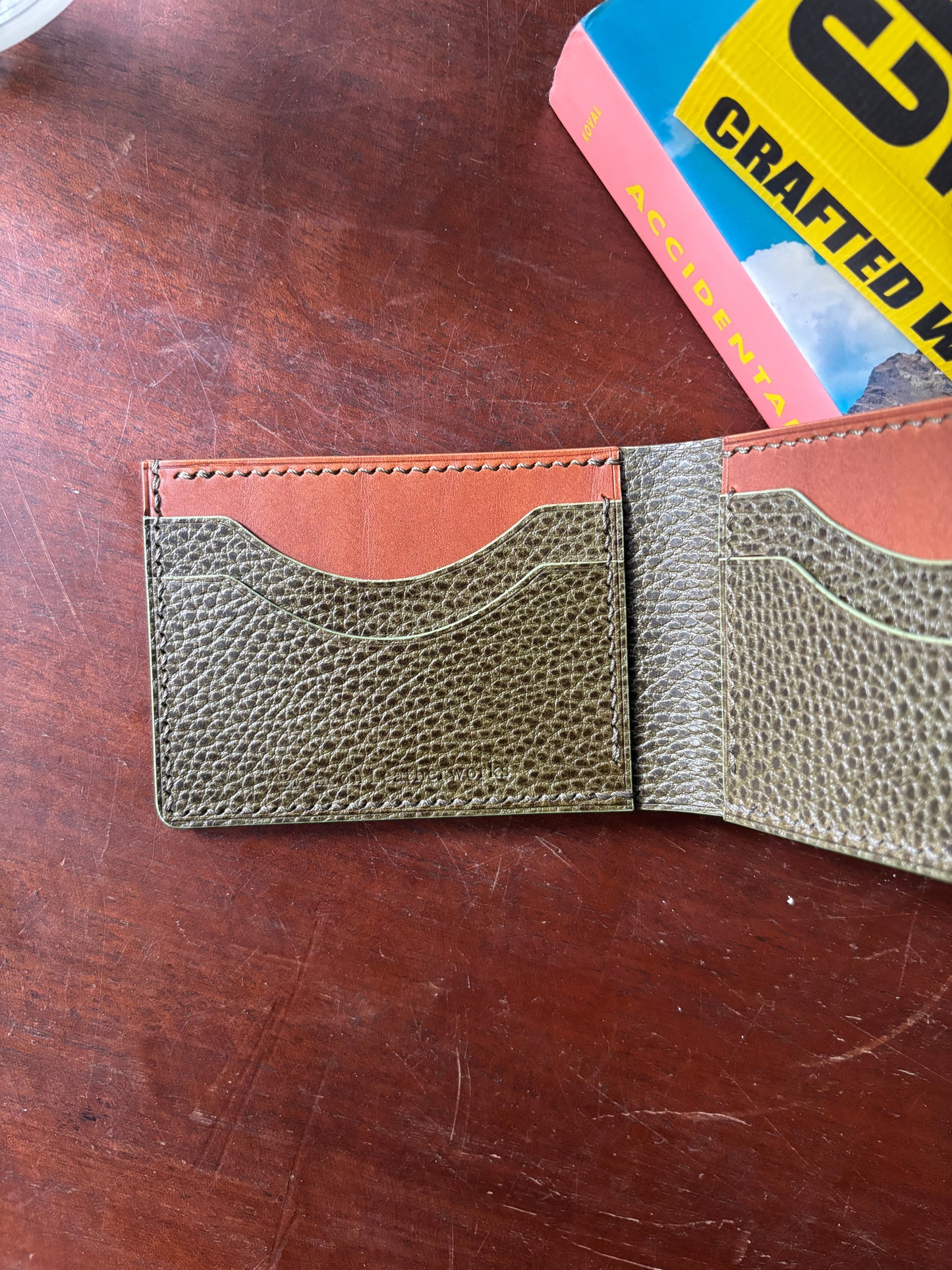 Walnut and Olive Billfold
