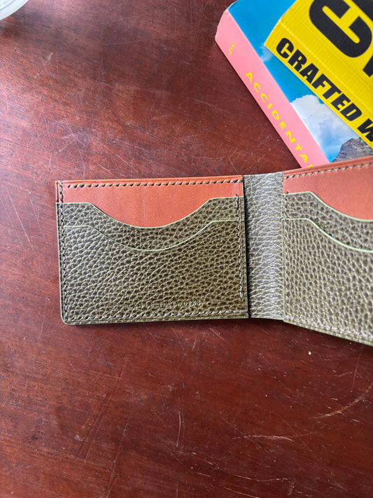 Walnut and Olive Billfold