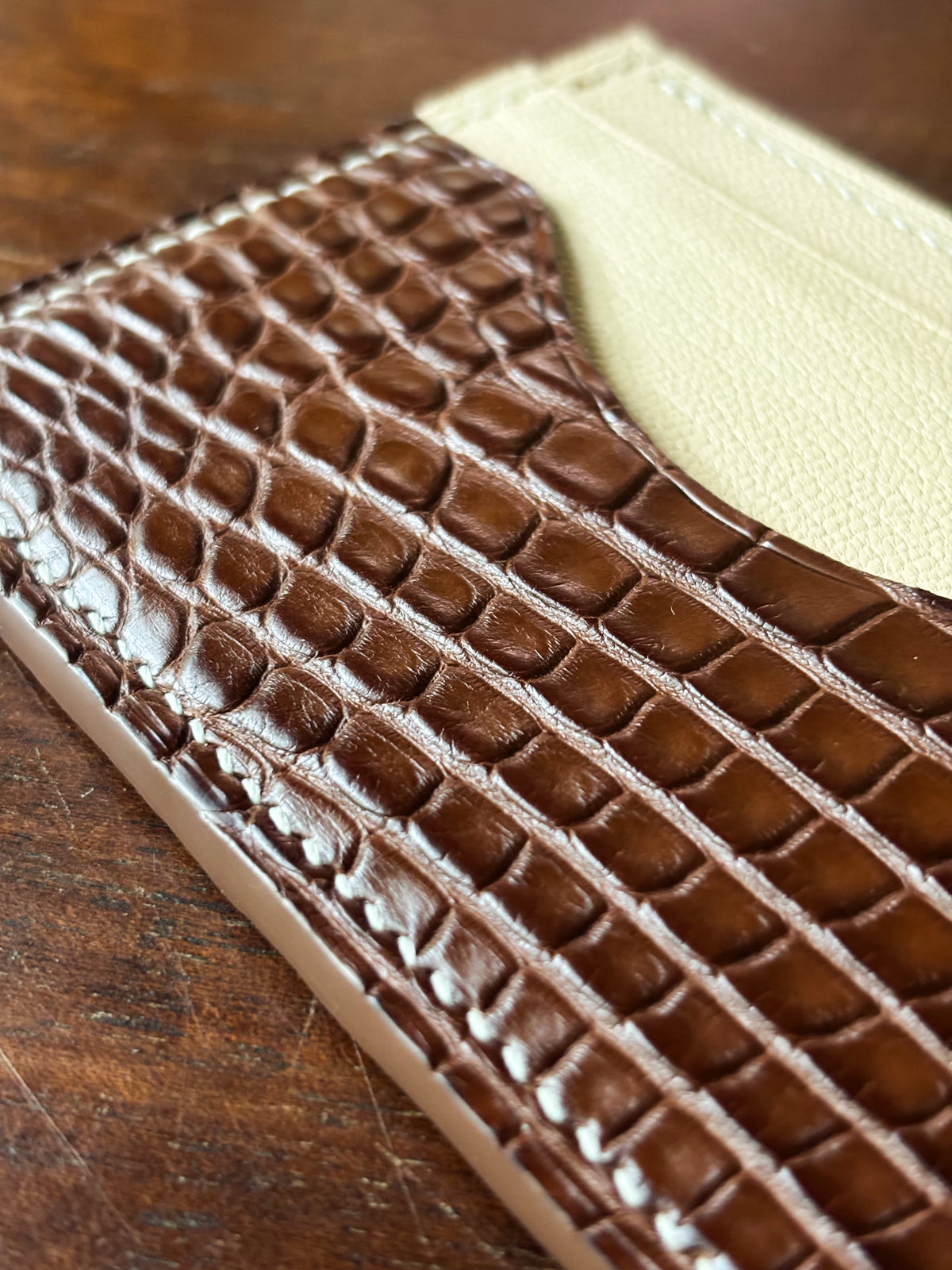 Rodeo American Alligator and Chevre Billfold