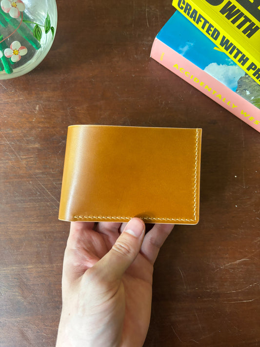 Shell Cordovan Camel and Natural Billfold