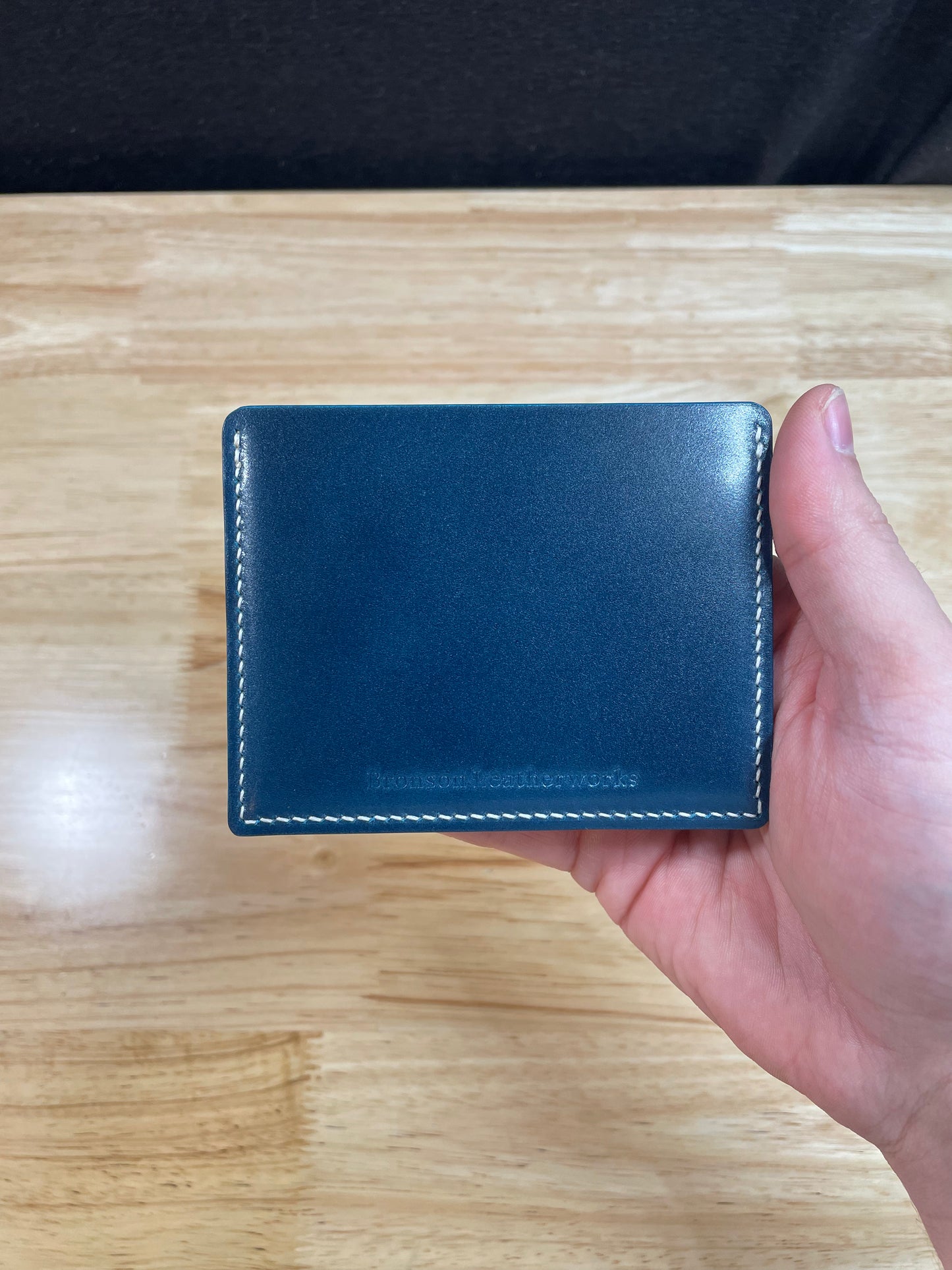 Shell Cordovan Blue Cardholder