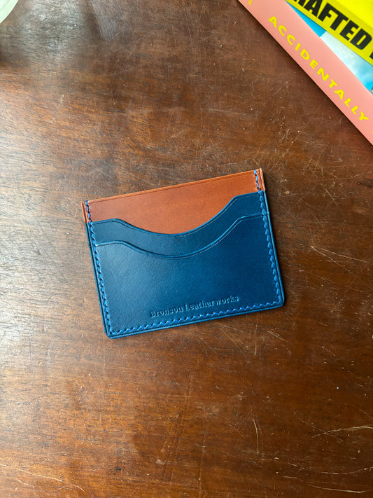 Chestnut and Blue Cardholder