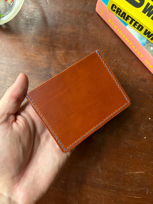 Chestnut and Blue Cardholder
