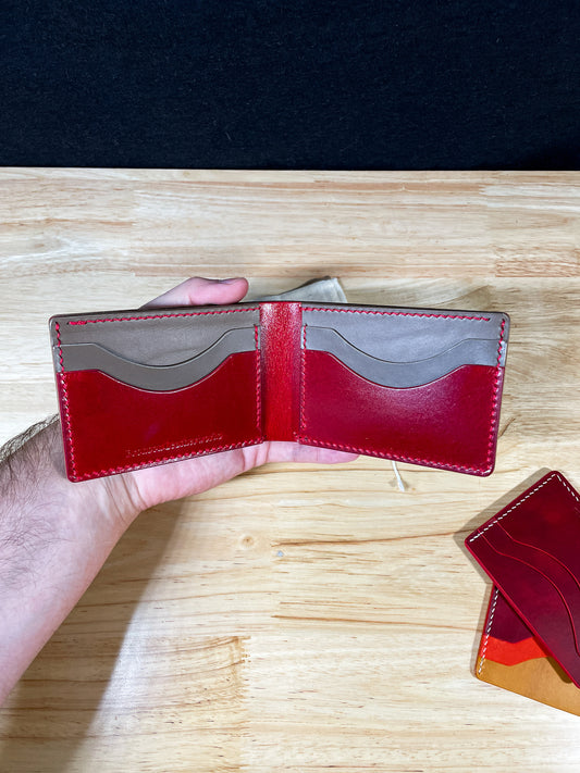 Ruby and Taupe Billfold