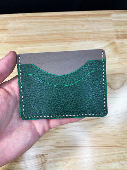Green and Taupe Cardholder