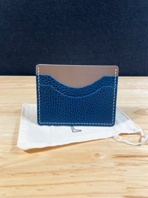 Blue and Taupe Cardholder