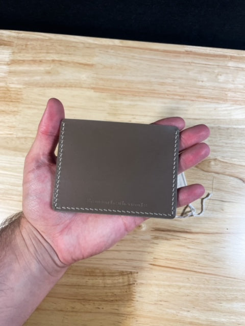 Blue and Taupe Cardholder