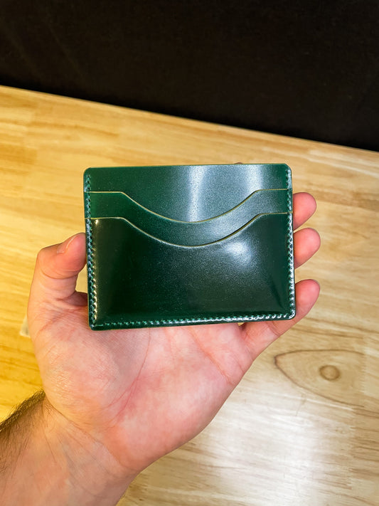 Shell Cordovan Green Cardholder