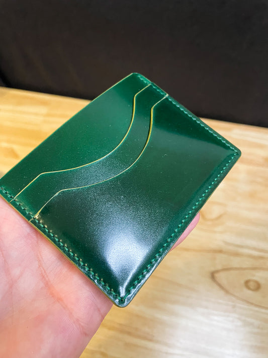 Shell Cordovan Green Cardholder